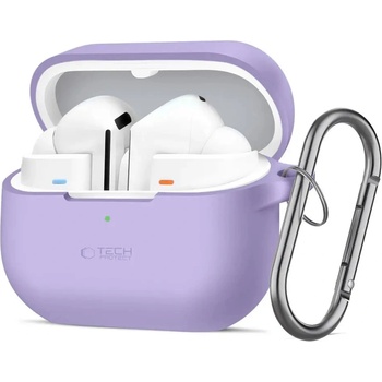Tech-Protect Силиконов калъф Tech-Protect Hook за Samsung Galaxy Buds 3 / 3 FE / 3 Pro - лилав (5906302333769)