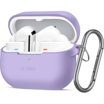 Tech-Protect Силиконов калъф Tech-Protect Hook за Samsung Galaxy Buds 3 / 3 FE / 3 Pro - лилав (5906302333769)