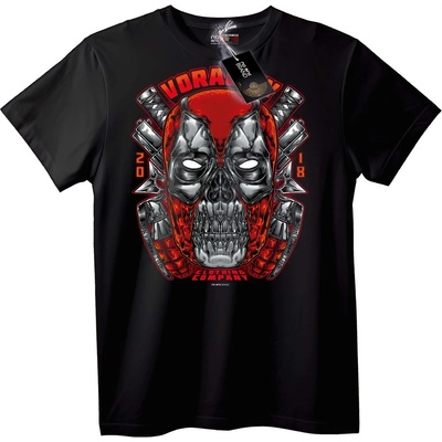 NOONEBRAND Тениска с метъл дизайн на Skull - 7XL, White