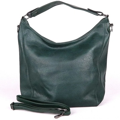 Velká kabelka na rameno i crossbody Romina D568 tmavězelená