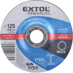 Extol режещ диск за стомана/неръждаема стомана, диаметър 125 x 0, 8 x 22, 2 мм 8808152 (8808152)