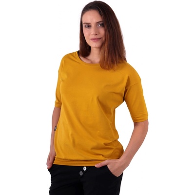 Dámské oversized tričko Darina hořčicové