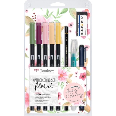 Tombow Marker ABT Dual Brush комплект Floral (9) (WCS-FL)