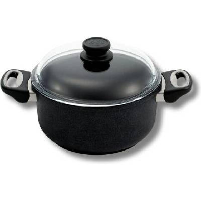 Titanový hrnec s poklicí 26 cm SKK s diamantovým povrchem – hluboký 12 cm new