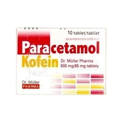 Paracetamol/Kofein Dr.Müller Pharma 500 mg/65 mg tablety tbl.10 x 500 mg/65 mg