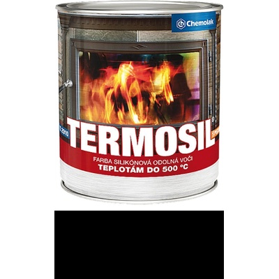 Chemolak K 2010 Termosil speciál silikonová barva odolná do 500°C 0,3L černá