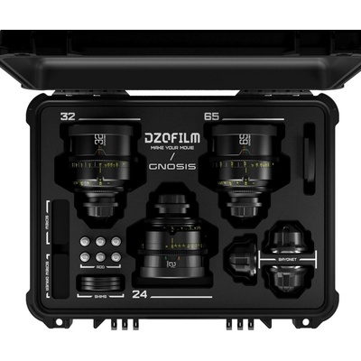 DZO Optics DZOFilm Gnosis Macro 24/32/65 mm T2.8 LPL (černá sada 3 objektivů v kufru, metrická)