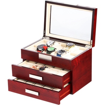 Rothenschild Watch Box RS-2350-30C for 30 Watches Cherry (Watch Box RS-2350-30C for 30 Watches Cherry)