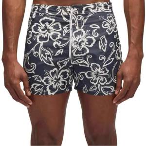 Sundek Бански гащета Sundek Hibiscus swimming shorts - Black (Vintage Black)