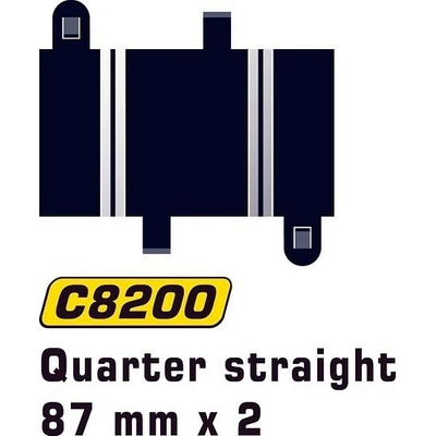 Scalextric Rovný diel SPORT Straight 87mm 2ks