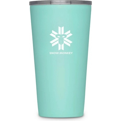 Snow Monkey termohrnček Enjoyer 473 ml tyrkysová