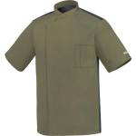 Egochef Унисекс готварска куртка с къс ръкав и дишащ гръб Ottavio Olive green (2065 022C)