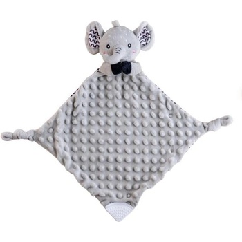 babyted Слон babyted успокояващо, гризалка, дрънкалка плюш 25x25см