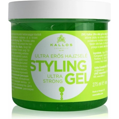 Kallos KJMN Ultra Strong Styling Gel extra silný gél na vlasy 275 ml