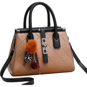 CHARON Дамска Чанта Charon Scheena, Бежова, Различни цветове (KZ210151-BEIGE)
