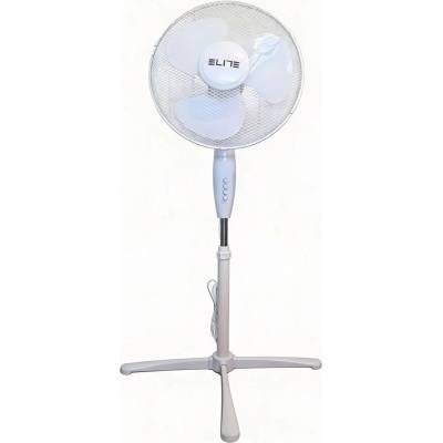 Elite Вентилатор на стойка Elite EHSF-0362-2, 3 скорости, 16", Бял (EHSF-0362-2)