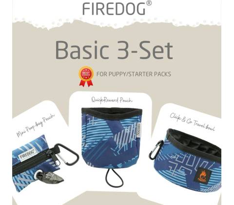 Firedog Basic 3-Set nylon Modern modrý