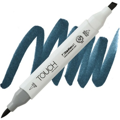 Lihová fixa TOUCH oboustranná Brush & Chisel, Blue grey 9 (BG9)