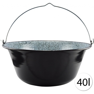 Perfect Home 71041 Smaltovaný kotlík na guláš 40 L, černý – Zboží Dáma