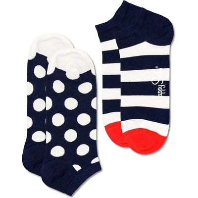 Happy Socks - Чорапи Big Dot Stripe Low (2 чифта) (BDS02.6500)
