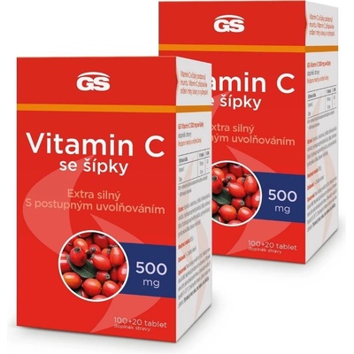 GS Vitamin C 500 se šípky 2 x 120 tablet