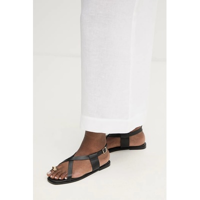 MM by Max Mara панталон дамски от лен CANNETI (2616131028600)