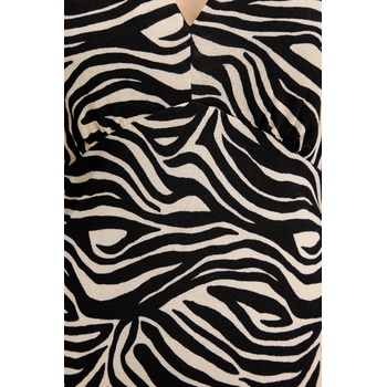 Morgan Рокля Morgan в черно къса с кройка по тялото RFARA (RFARA)