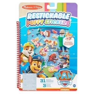 Melissa & Doug Znovunalepiteľné puffy samolepky Tlapková Patrola Dobrodružstvo