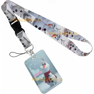 Šňůrka na krk 26040 s cedulkou na ID karty Frozen, Leodové království OLAF