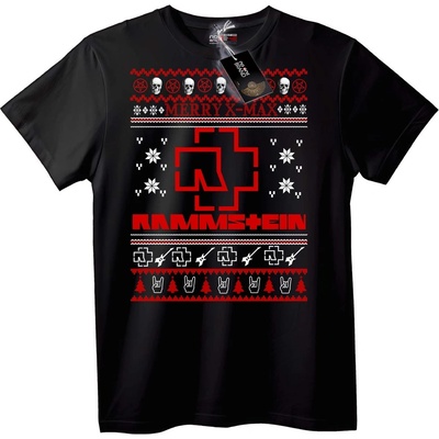 NOONEBRAND Тениска Rammstein Коледен Рок - S, Black