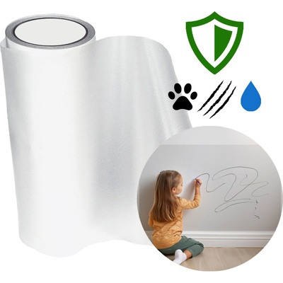 Samolepka na zeď Grip shop ochranná fólie z PVC 70x100 cm, průhledná