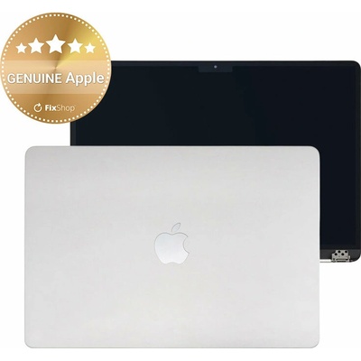 LCD displej pre MacBook Air 15", A3114 (2024), s predným sklom a krytom, Silver, 661-40256, Genuine Apple, Silver