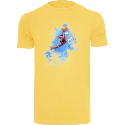 Mister Tee Тениска Basketball Clouds Tee taxi yellow XXLUB-MT1482-02704 - Черен, размер XXL
