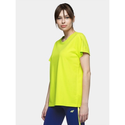 4F H4L21 TSD020 Dámske tričko US S H4L21 TSD020 CANARY GREEN