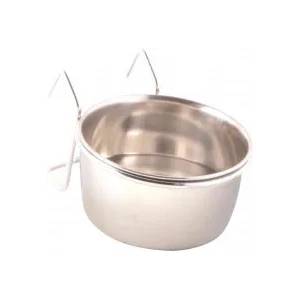 TRIXIE Stainless Steel Bowl with Holder - метална хранилка 600 мл. / 12 см