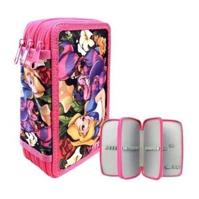 Maxima Ученически несесер maxima с 3 ципа 21х13х6 см полиестер