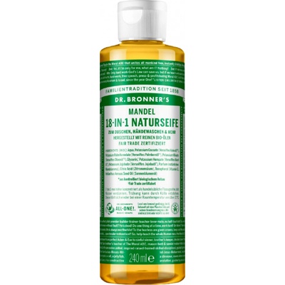 Dr. Bronner's prírodné mandľové mydlo 240 ml