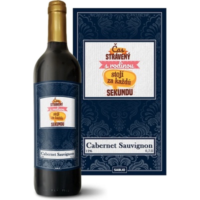 Sablio Čas strávený s rodinou Cabernet Sauvignon Červené víno 12 % 0,75 l (holá fľaša)
