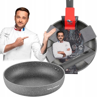 Florina Tradiční pánev Lava Stone 24 cm s nepřilnavým povrchem
