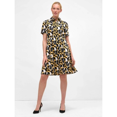 orsay Жълто-черна рокля-риза с десен ORSAY Orsay | Cheren | ЖЕНИ | XXS