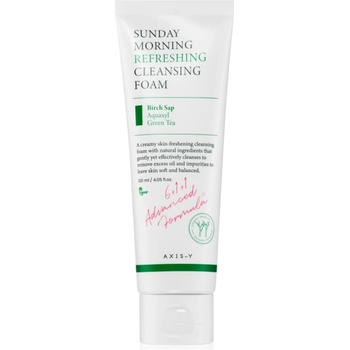 AXIS-Y 6+1+1 Advanced Formula Sunday Morning Refreshing Cleansing Foam дълбоко почистваща пяна-крем за чувствителна кожа на лицето 120ml