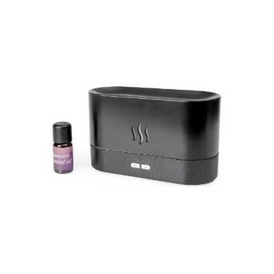 Platinet Flame aroma difuzér 180 ml čierný 4,5 W + 10 ml vonný olej Levandule