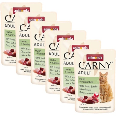 Animonda Carny Adult - пиле и заек 6 x 85 г