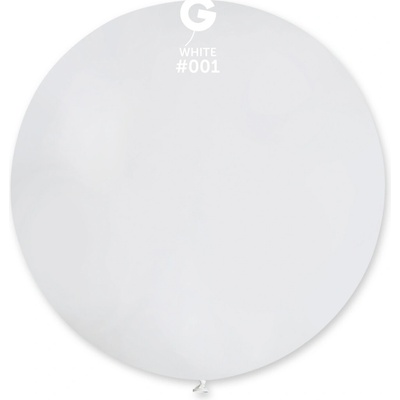 Svet balonku Guľatý pastelový balónik 80 cm biely