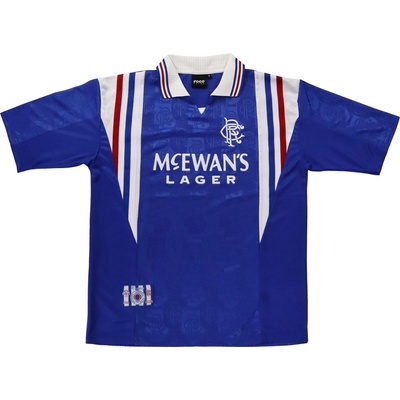 Team Футболна фланелка Team Mens Rangers Home Shirt 96/97 - Blue/White