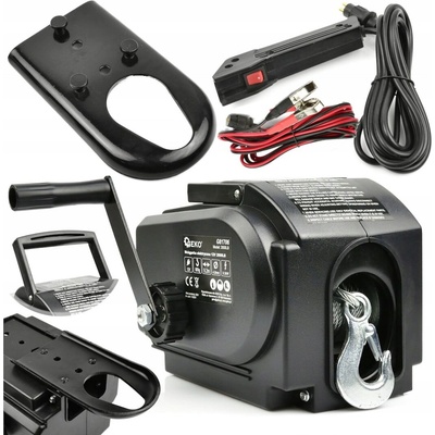 Geko G81706 prenosný elektrický navijak 12V 2000LB