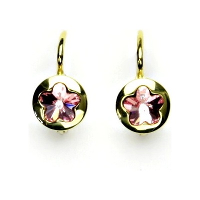 Čištín zlaté 144903303 Swarovski krystal light rose kytičky NK 1300