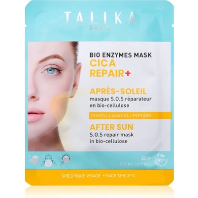 Talika Bio Enzymes Cica Repair After Sun zklidňující plátýnková maska po opalování 20 g
