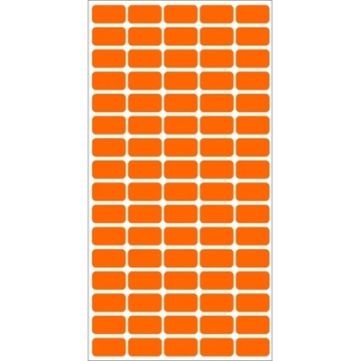Fleks-Ko Етикети за цени Fleks-Ko, размер 22x12mm, 800бр, оранжеви (OK5517)
