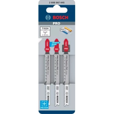 Bosch Pílový list pre priamočiare píly T 102 H Clean for PVC 2608667445